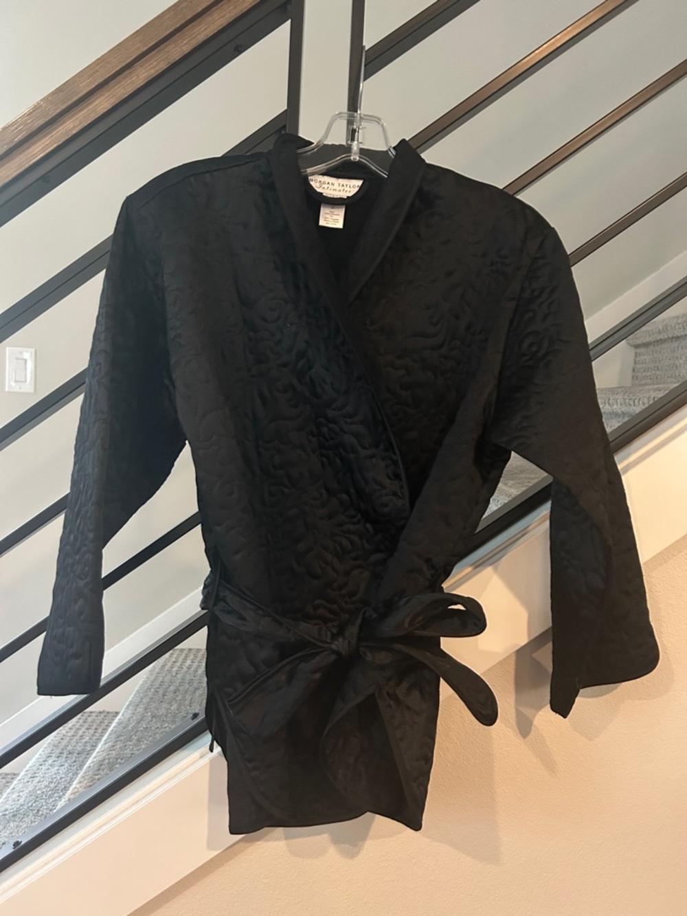 Morgan Taylor Intimates quilted bed jacket.  Size S
